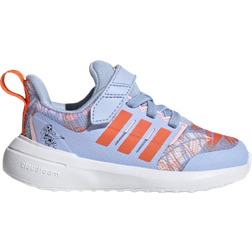 Adidas Infant X Disney Fortarun 2.0 Moana Cloudfoam Elastic Lace Shoes - Blue Dawn/Semi Impact Orange/Clear Pink