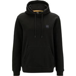 HUGO BOSS Wetalk Hooded Sweatshirt with Logo Patch - Black