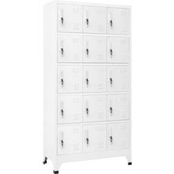 vidaXL lysegrå Opbevaringsskab 90x180cm