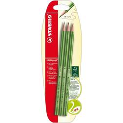 Stabilo GREENgraph Graphitstift, 3 Stück Blister Stift