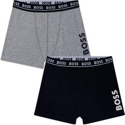 HUGO BOSS Junior's Boxer Shorts 2-pack - Navy/Grey