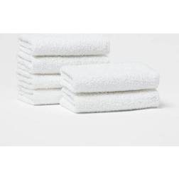 Room Essentials 6pk Washcloth Set Dishcloth White (30.5x30.5cm)