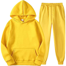 Men's Autumn 2 Piece Tracksuit - Yellow