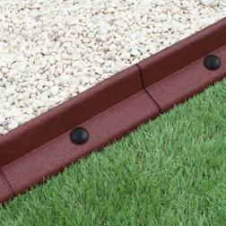 MonsterShop Bordatura Da Giardino Flessibile 1.2 m - Terracotta - 4 Pezzi
