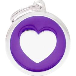 MyFamily Classic Big Circle Heart ID Tag