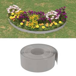 vidaXL Garden Edging Grey 10 Polyethylene