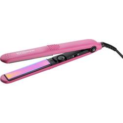 Gamma rainbow pink professional styling hair straightener courier delivery