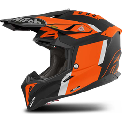 Airoh Aviator Glory, Motocrosshelm Matt Schwarz/Hellgrau/Orange