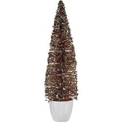 Juletræ Stor 10 x 38 x 10 cm Mint Plastik Champagne Julepynt