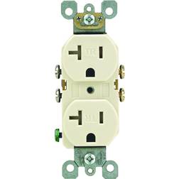 Leviton Mfg R56-T5820-0TS 20 Amp Light Almond Duplex Receptacle