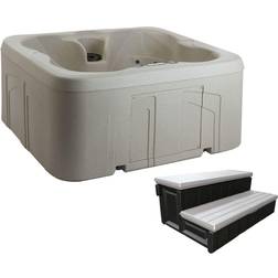 LifeSmart Hot Tub Bermuda Rock Solid Simplicity 4-Person Spa