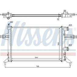 Nissens 63016 Kühler, Motorkühlung