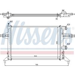 Nissens Nissens 63016 Kühler, Motorkühlung