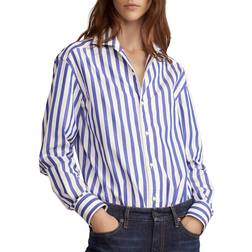 Ralph Lauren Striped Cotton Shirt White/Classic Blue