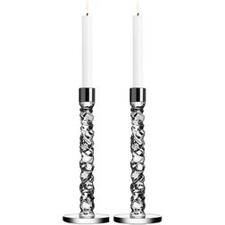Orrefors Carat Candlestick 4.6" 2pcs
