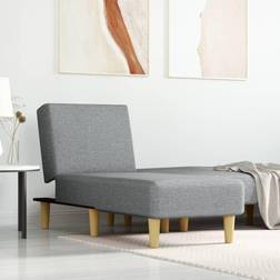 vidaXL Chaiselong lysegrå Sofa