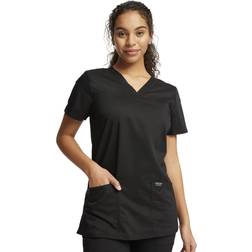 Cherokee Women's V-Neck Top, Black