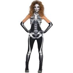 Amscan Skelett Jumpsuit Maskeraddräkt