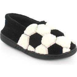 Boy's New /Childrens Black/White Full Novelty Design Slippers