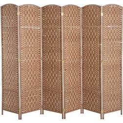 Homcom 6 Privacy Screen Blonde Room Divider