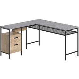 Sauder Market Commons Engineered Wood/Metal Writing Desk