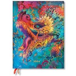 Paperblanks 12-Monatskalender Flexi 2024 Humming Dragon Ultra