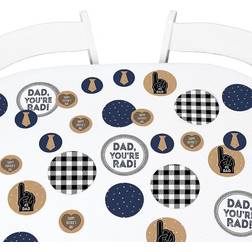 Big Dot of Happiness My Dad is Rad Father's Day Party Decor Large Confetti 27 Ct Blue Blue