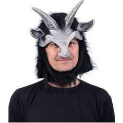 Zagone Studios Cute Black Satyr Headpiece Latex Adult Costume Mask One Size FRG1001