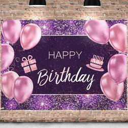 Pakboom happy birthday banner backdrop birthday party decorations supplies