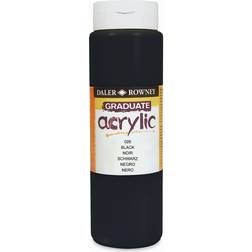 Daler Rowney Graduate Acrylic Black 500ml