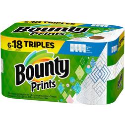 Bounty Prints Select-A-Size Paper Towels Triple Rolls