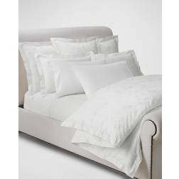 Polo Ralph Lauren King Jacquard Fitted Bed Sheet White