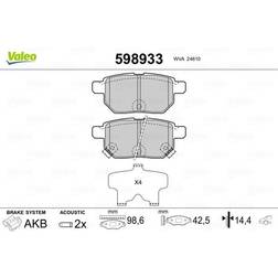 Valeo Scheibenbremse Hinterachse 598933