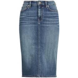 Lauren Ralph Lauren Denim Skirt Sunset Indigo Wash