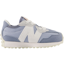 New Balance Little Kid's 327 Bungee Lace - Grey with Light Arctic Grey