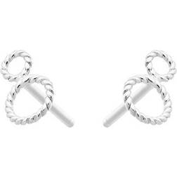 Pernille Corydon Twisted Earstick - Silver