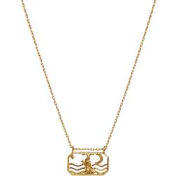 Maanesten Zodiac Halskæde, Capricorn, Guld