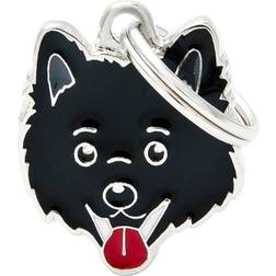 MyFamily Black Italian Spitz ID Dog Tag