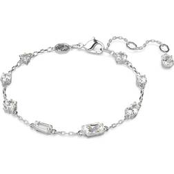 Swarovski Armband Mesmera – Silver 5661530 Blandade snitt, Spridd design, Vit, Rhodiumpläterad