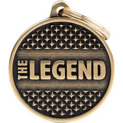 MyFamily Tag Big Circle "The Legend" Studs