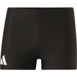 Adidas Men's Solid Boxer Swim Short BLACK/WHITE, Black/White, 32, Men