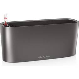 Lechuza Planter DELTA 10 ALL-IN-ONE Metallic Charcoal