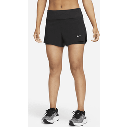 Nike W Dri-fit Swift Mid-rise Short Nyheter Black