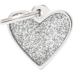 MyFamily Shine "Small Heart Glitter" ID Tag
