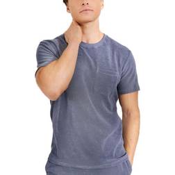 Bread & Boxers Terry Crew Neck T-Shirt Smoky Blue