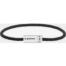 Le Gramme Nato black cable bracelet 7g black