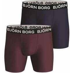Björn Borg 2P Performance Boxer - Blå/Lila