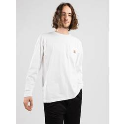 Carhartt WIP Pocket Langærmet t-shirt white