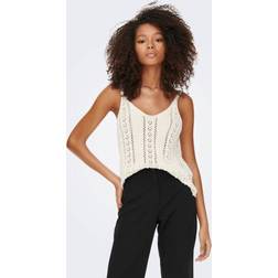 Only Onllyzet Life S/L Top Knt - Valkoinen