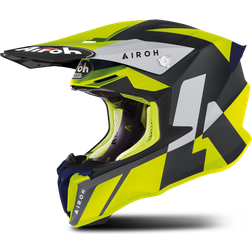 Airoh Twist 2.0 Lift Casco Motocross, nero-giallo, dimensione per uomo